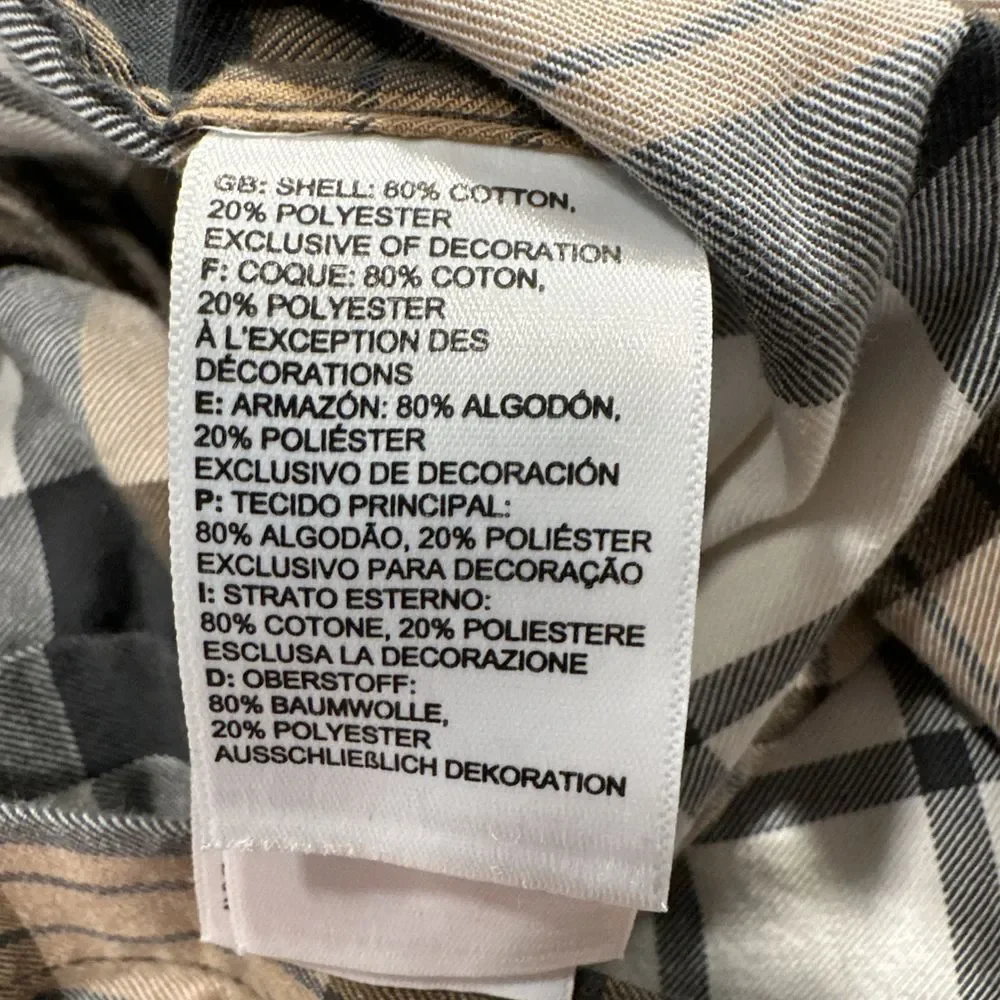 The North Face‎ Small Men's Brown, Black & White Button Down Collared Pocket